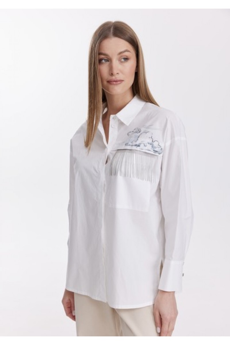 Блузка 4594 белый