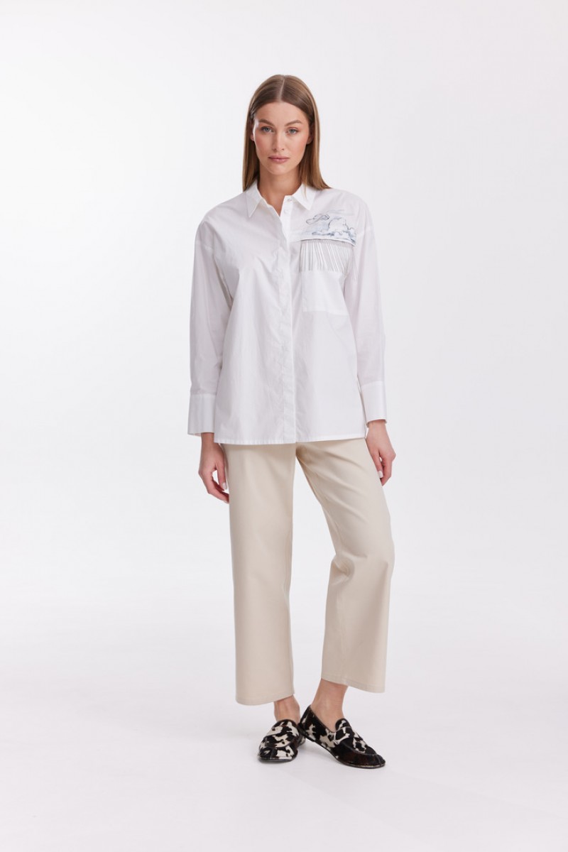 Блузка 4594 белый