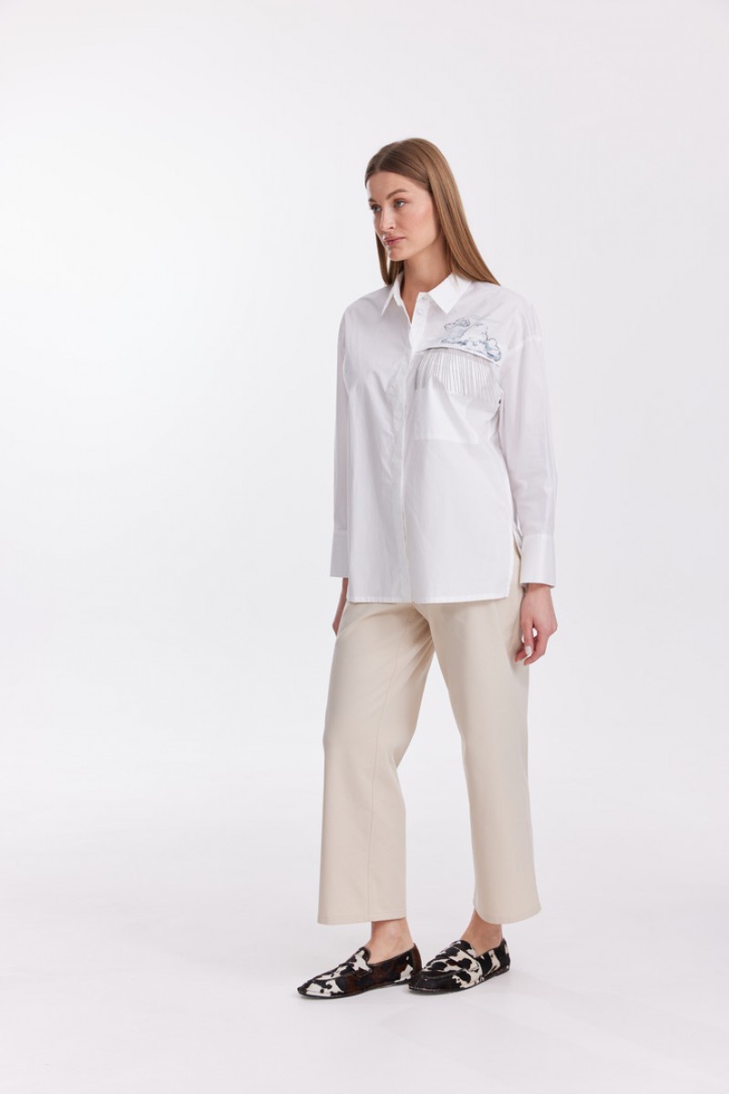 Блузка 4594 белый