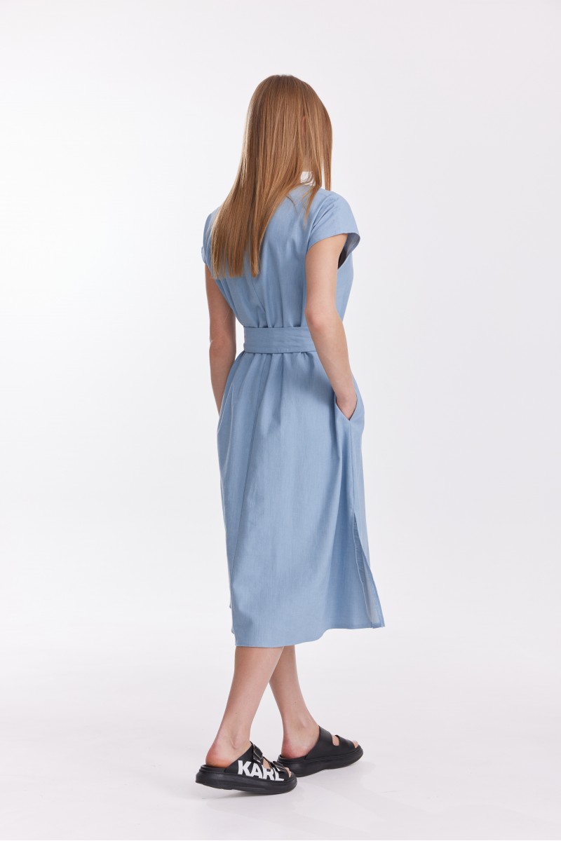 Платье 4608 голубое