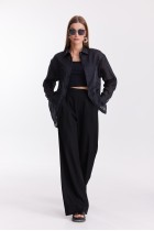 Блуза 4600-1 чёрная