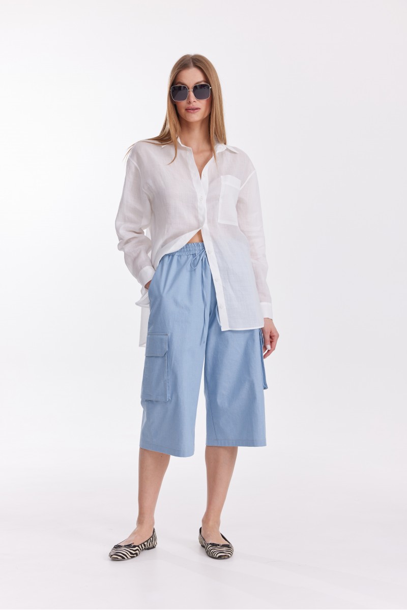 Кюлоты 4587 голубые