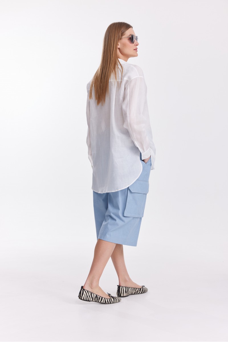 Кюлоты 4587 голубые