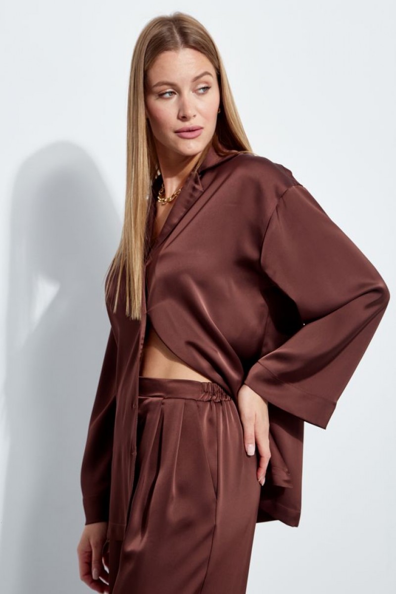 Блузка 4530 шоколад