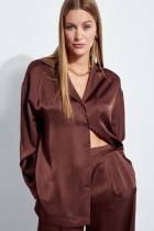 Блузка 4530 шоколад