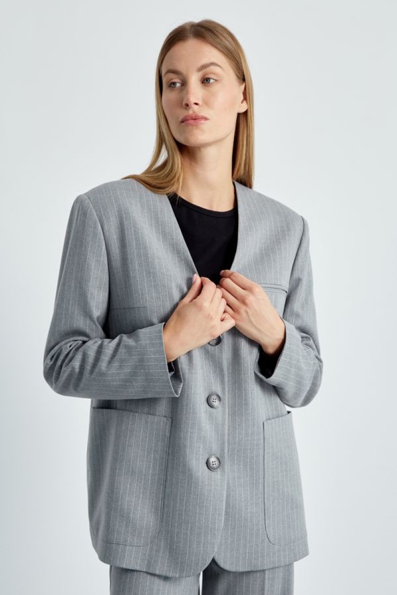 Жакет 4478 серый 