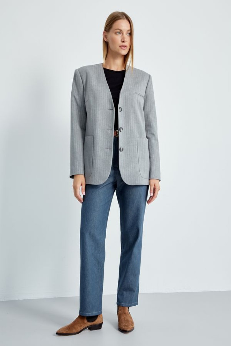 Жакет 4478 серый 