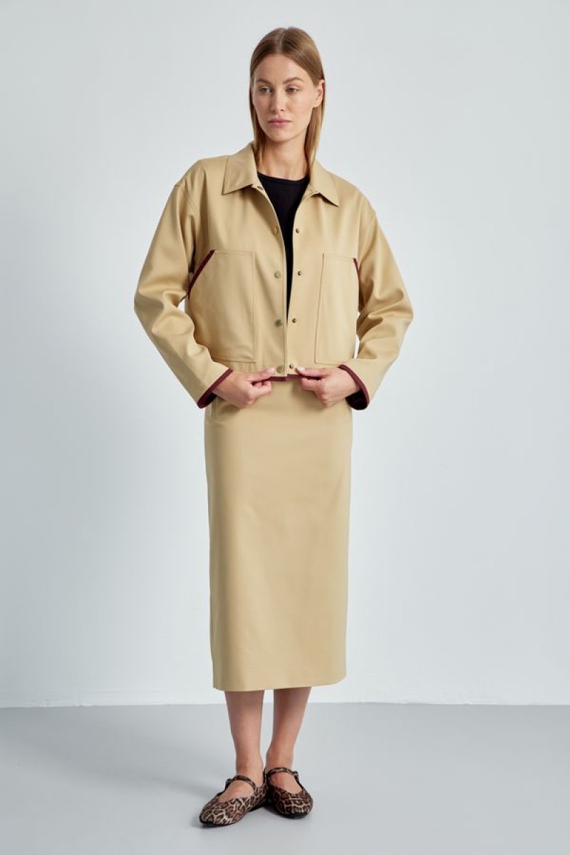 Юбка 4477 золотисто-бежевый