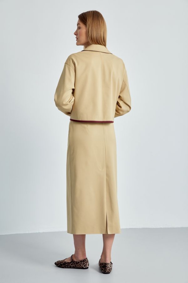 Юбка 4477 золотисто-бежевый