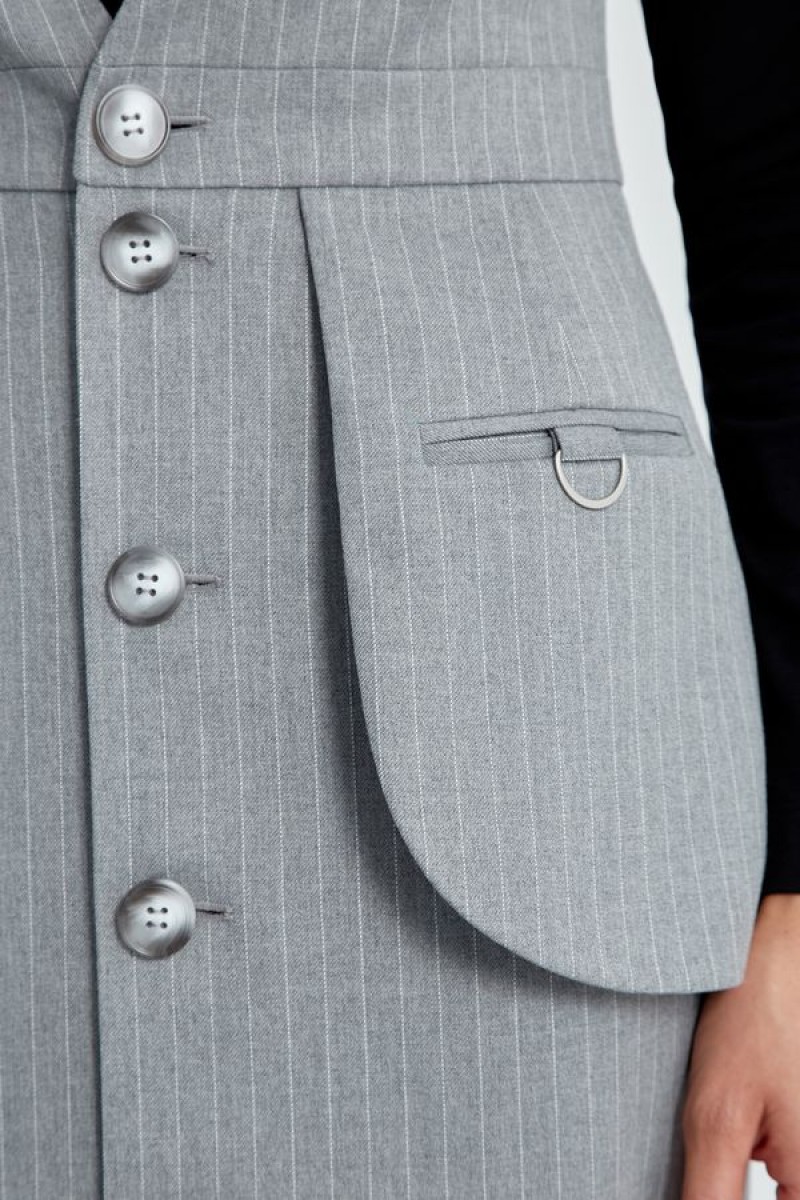 Сарафан 4497 серый 