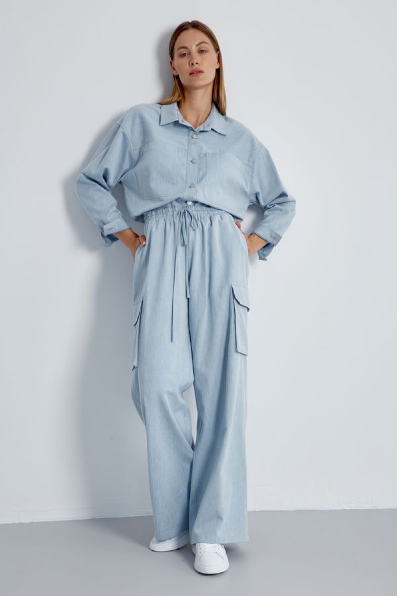 Брюки 4465 голубой 