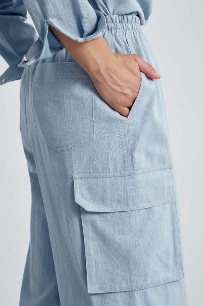 Брюки 4465 голубой 