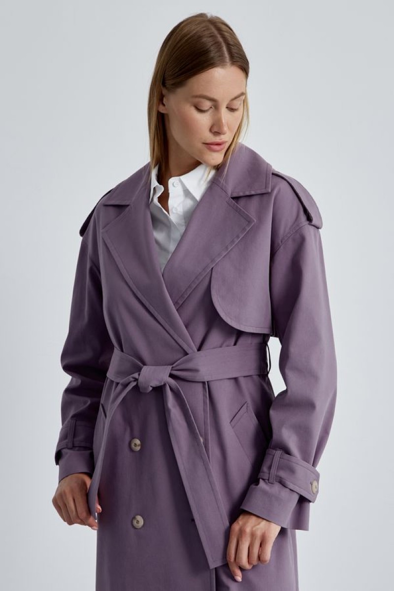Плащ 4451 лиловый 