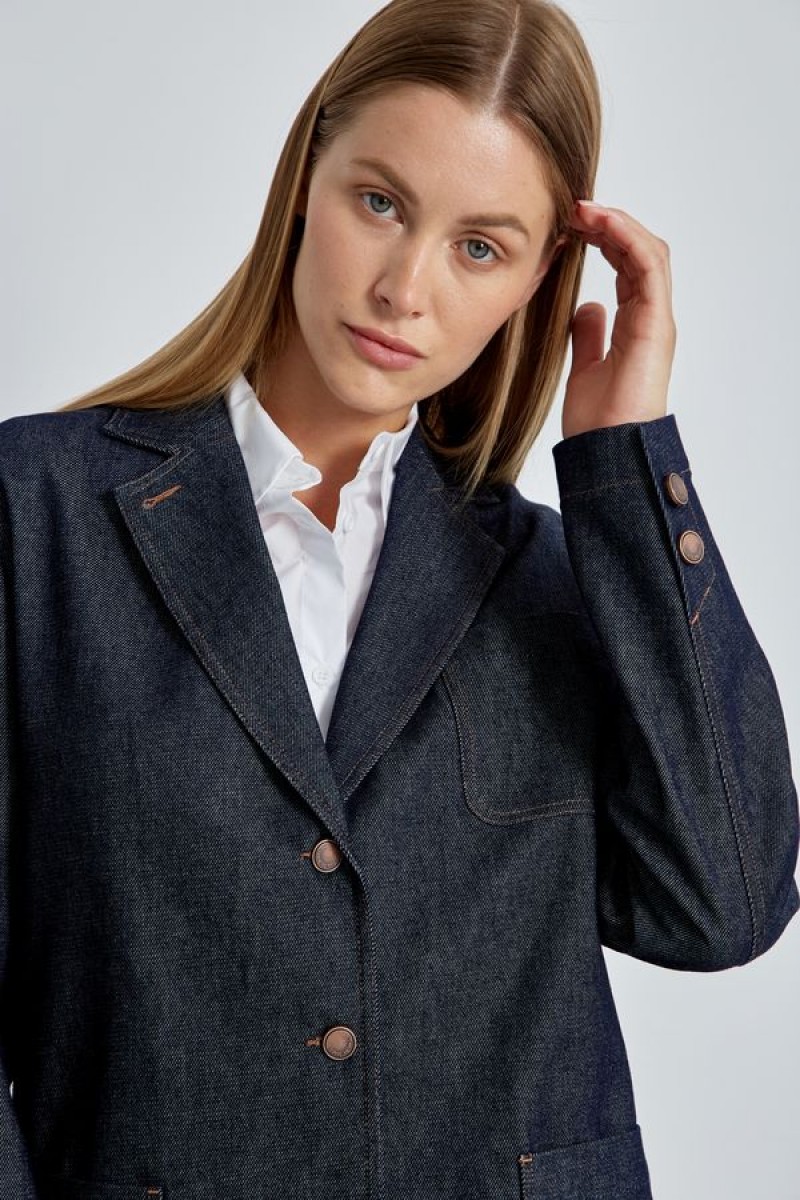 Жакет 4490 темно-синий