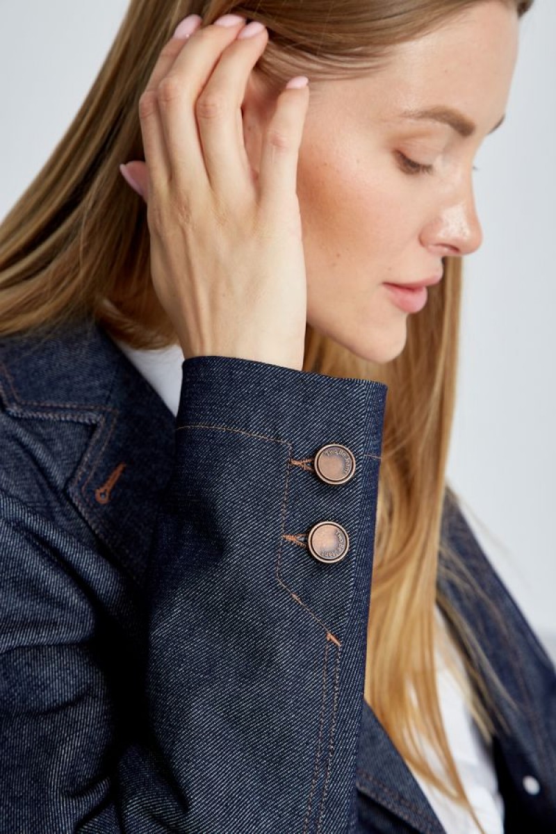 Жакет 4490 темно-синий