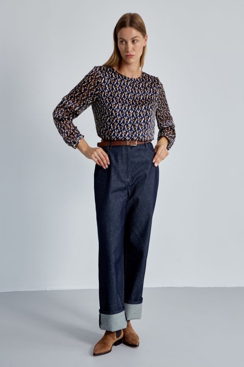 Брюки 4492 темно-синий