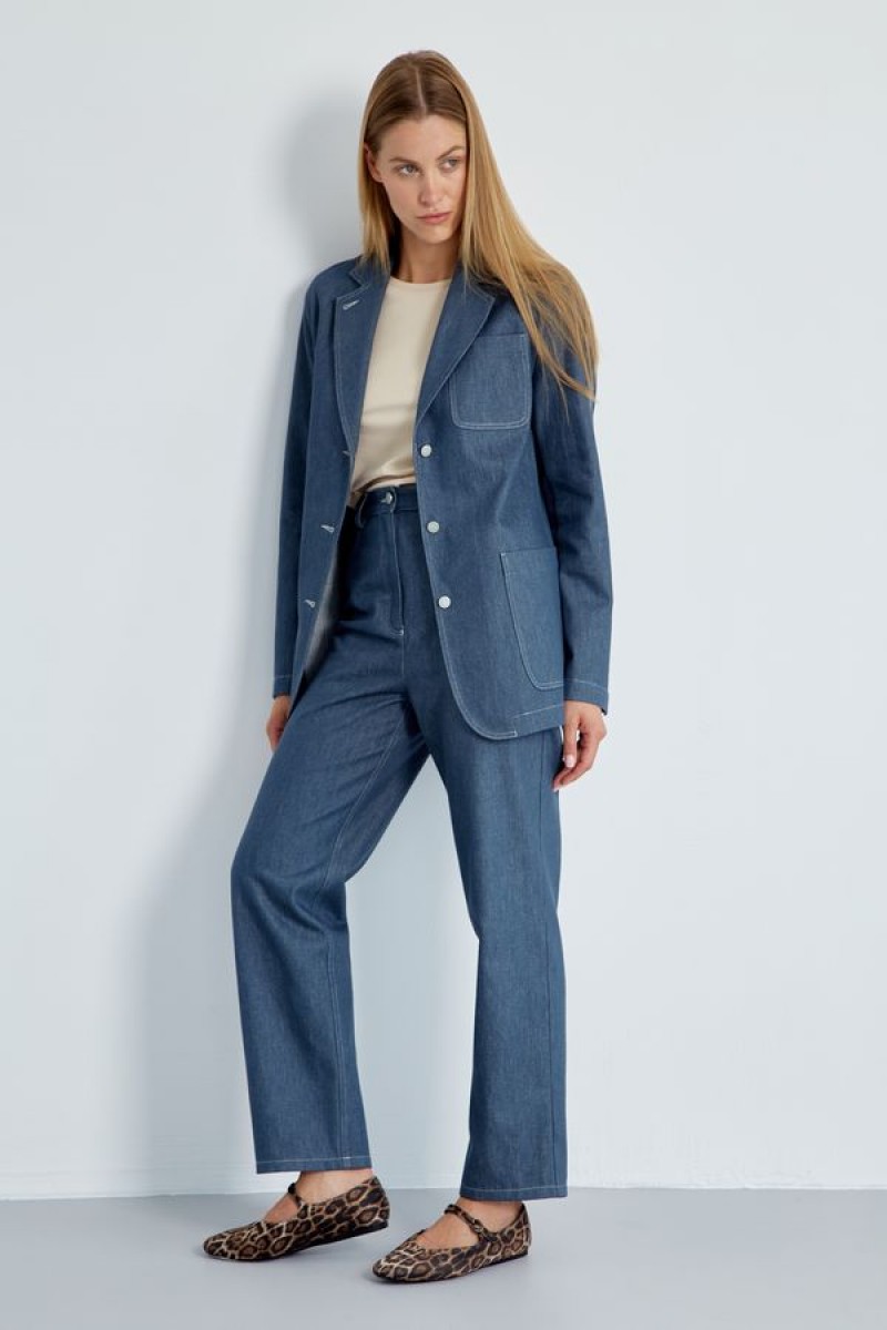 Брюки 4500 голубой