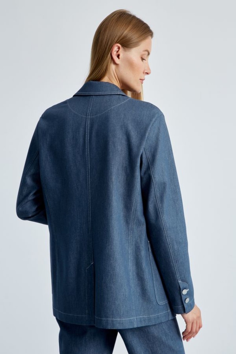 Жакет 4490 голубой 