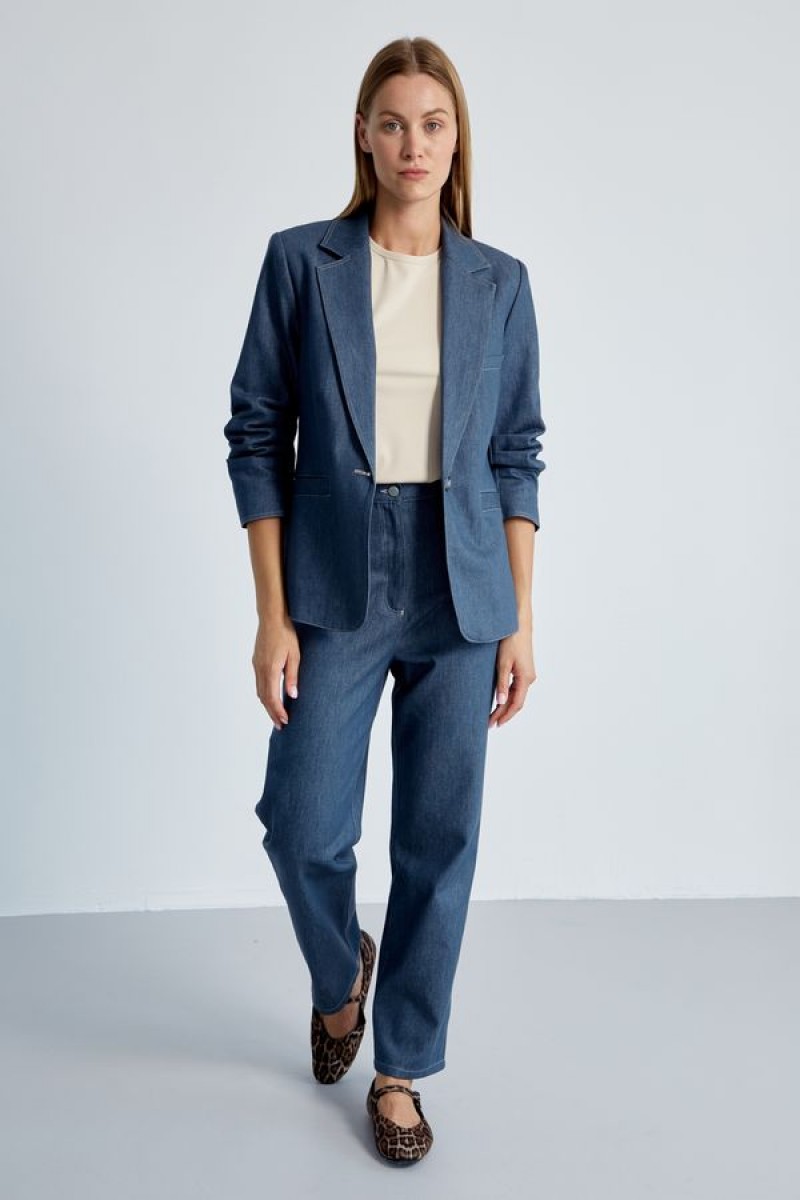 Жакет 4453 голубой