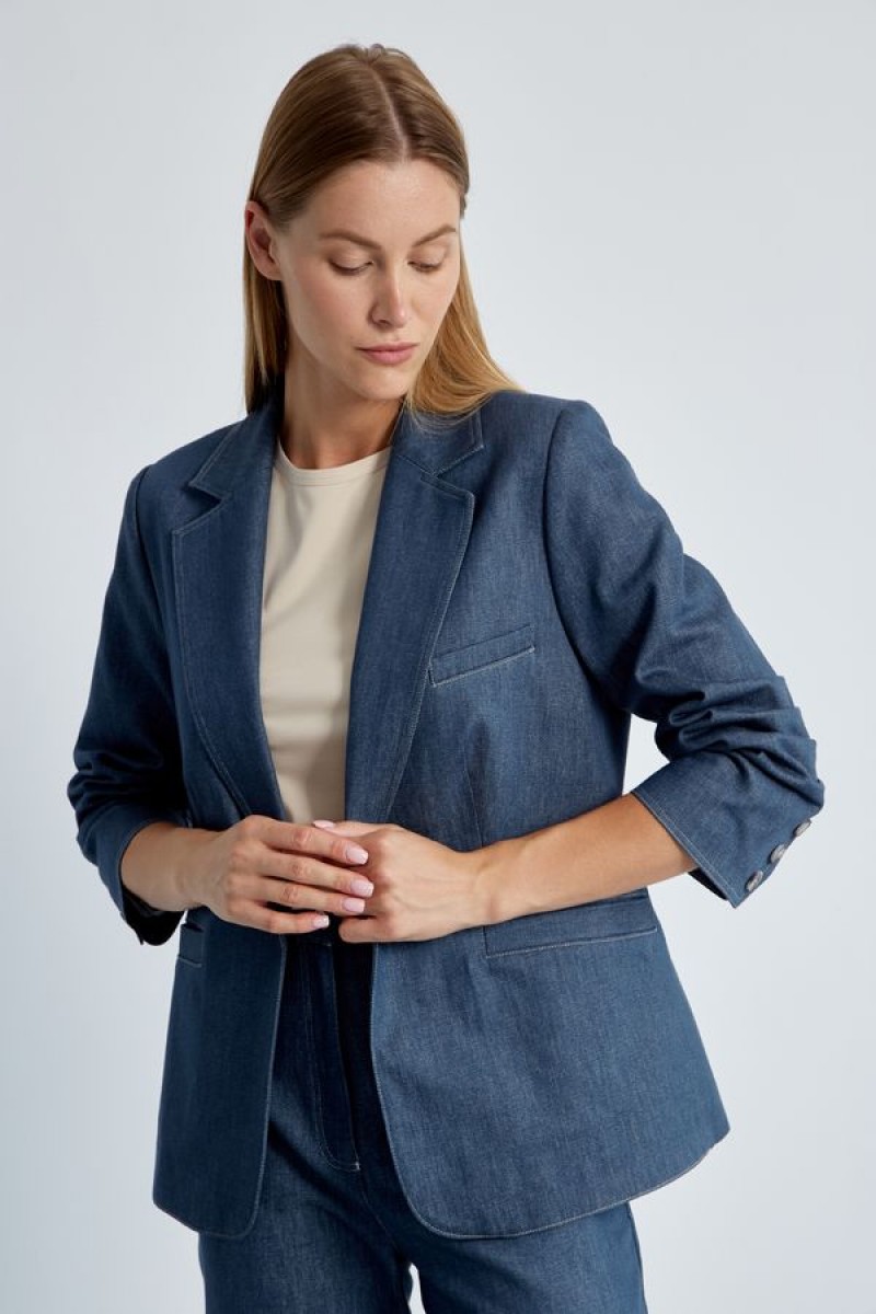 Жакет 4453 голубой