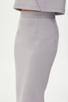 Юбка 4352 серый