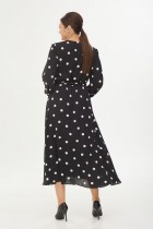 Платье 4350 черный в горох